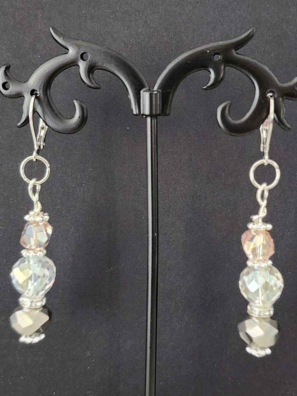 Earrings Crystal Drop Handcrafted